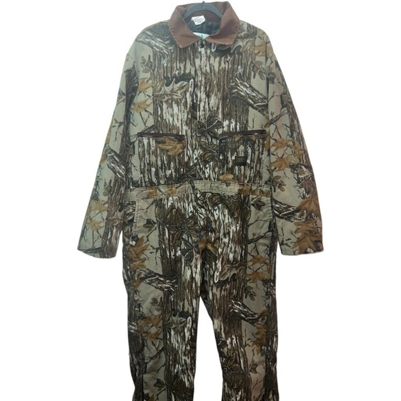 Men's Liberty Brown and Green Camouflage Coveralls 2XLT - Picture 1 of 4